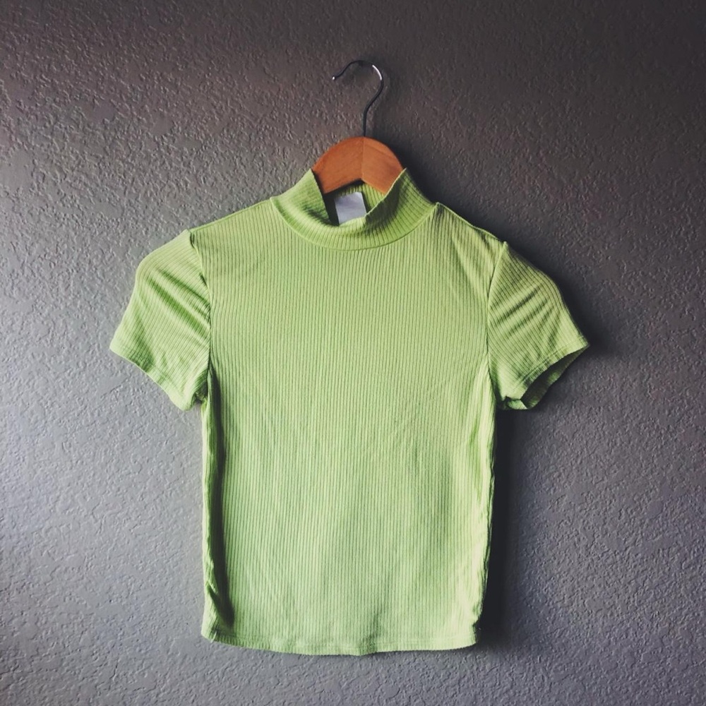 Super Soft Stretchy Mock Neck Baby T